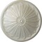 Ekena Millwork Brontes Ceiling Medallion (Fits Canopies up to 3 5/8"), Hand-Painted Flash Blue, 25 1/2"OD x 5 1/2"P CM25BRFBS - alternate 1